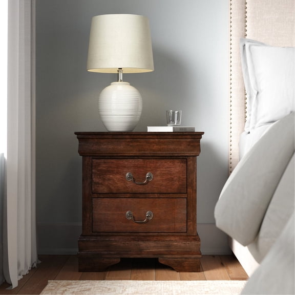 2 - Drawer Wood Nightstand / Bedroom Furniture / No Assembly Required