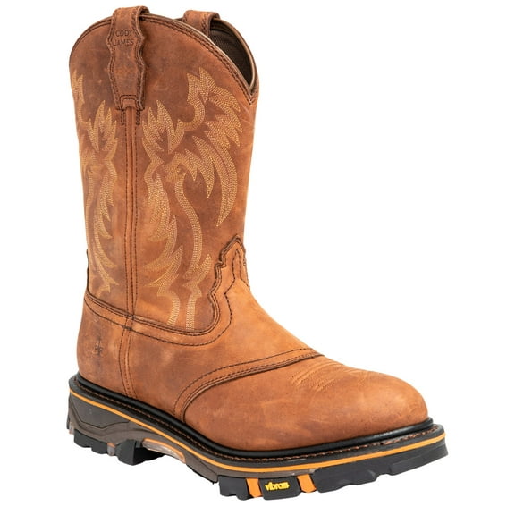 Cody James Men's 11" Decimator Western Work Boot Soft Toe Brown 11.5 EE  US