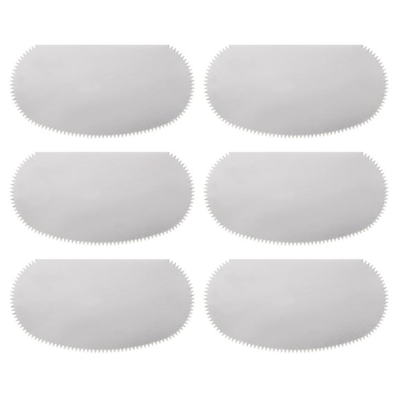 Uxcell 6pcs Stainless Steel Clay Scraper Pottery Steel Clay Serrated Scraper