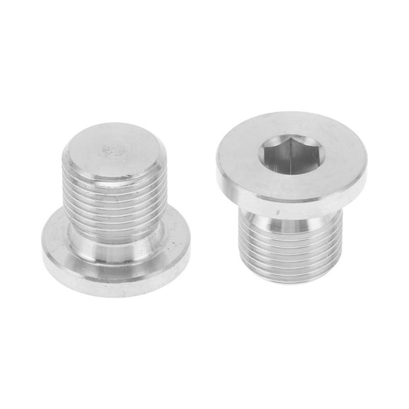 Accesorios de tubería de acero inoxidable 304 Unique Bargains M12x1 tapón hexagonal 2 piezas