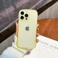 thumbnail image 4 of Phone Case for iPhone 14 Pro Max 6.7 inches, Soft Transparent TPU Wavy Edges Precise Camera Protection Shockproof Phone Covers for Women Men Boy Girls(Yellow), 4 of 12