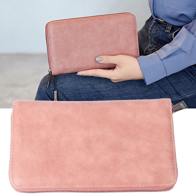 Tarjetero Para Tarjetas De Crédito, Cartera Para Mujer De Gran Capacidad, Bloqueo NFC RFID, Cuero PU, Resistencia Al Desgaste Para Oficina O Uso Diario