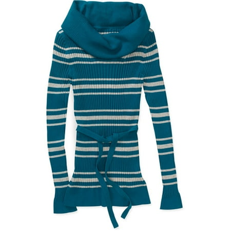 L.E.I. Juniors Kelly Cowl Neck Sweater w/ Belt
