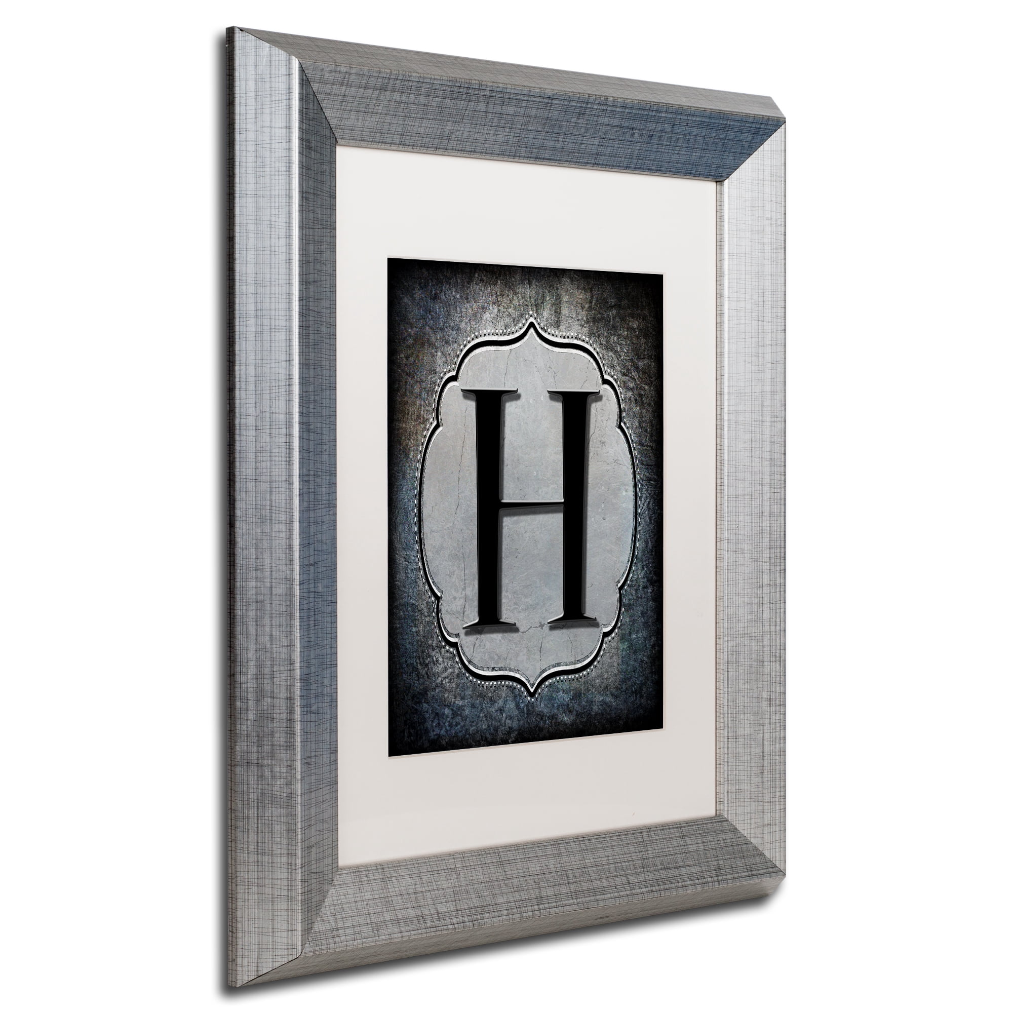 LightBoxJournal 'Letter H' Matted Framed Art