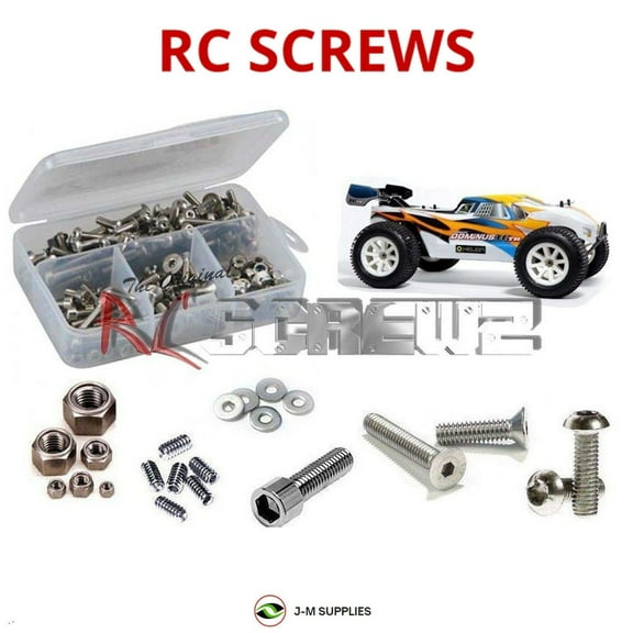 RCScrewZ Stainless Steel Screw Kit helrc004 for Helion RC Dominus 10TR RC Car | SET