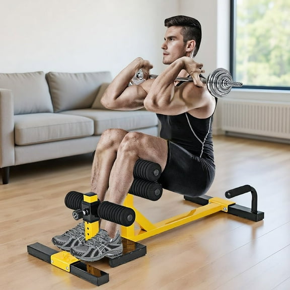 Resenkos 3-in-1 Sissy Squat Ab Workout Home Gym Sit-up Machine