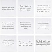 Gift Boutique 100 Marriage Quotes Cocktail Beverage Napkins Disposable Paper Funny Dessert Napkin for Anniversary