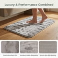 thumbnail image 3 of Unique Bargains Soft Absorbent Microfiber Non-Slip Washable Bathroom Rug Gray 32" x 20", 3 of 7