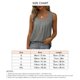 thumbnail image 4 of Camiseta sin mangas plisada con dobladillo curvado, correa ancha y fluida, color puro, informal, plisada, para mujer y niña, 4 of 5