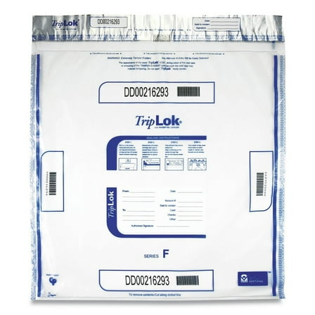 TripLOK 585064 20 in. x 20 in. Plastic Deposit Bag - Clear (250/Carton)
