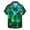 Green#4, variant on VBTAPA Hawaiian Shirt for Men St. Patrick's Day Button Down Beach Shirts Irish Clover Short Sleeve Holiday Shirts Green S