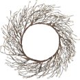 thumbnail image 1 of Corona de bayas de 18 pulgadas, corona navideña, corona de invierno de color blanco roto, 1 of 5