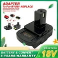 thumbnail image 1 of Battery Adapter For Black&Decker 18V Li-ion Battery Convert To For Ryobi 18V, 1 of 6