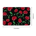 thumbnail image 3 of Haiem Cherry Front Door Mat Indoor Outdoor Entrance, Waterproof All-Season, All-Weather Doormat, Durable Flannel Fabric, Fade Resistant, Low Profile, 16x24in, 3 of 9