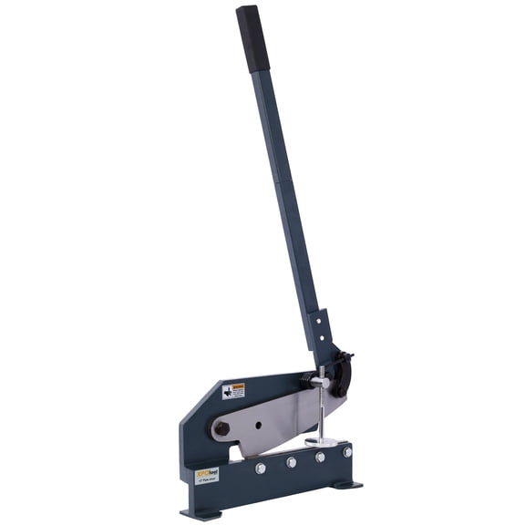 Deiokin Industrial 10-Inch Manual Sheet Metal Shear, 1/4" Steel Capacity, High Carbon Steel Blades, Bench Mountable Hand Plate Cutter
