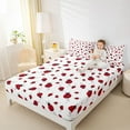 thumbnail image 4 of Homewish Ladybug Bed Sheets,Rustic Animal King Sheets,Red White Sheet Set For Boys Kids,Ultra Soft Home Decor,4-Piece, 4 of 7