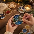thumbnail image 2 of New 6 PCS Christmas Decor Diamond Painting Christmas Ornaments, Diamond Art Kits for Adults, Pearl Wooden Hanging Pendant DIY Craft Kit,Home Party Gift for Adults (Xmas Cats) (Xmas Cats), 2 of 7