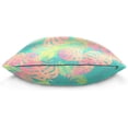 thumbnail image 2 of Fashion Tropical Leaves Velvet Oblong Lumbar Plush Throw Pillow Cover/Shams Cushion Case - 16" x 16" - Decorative Invisible Zipper Design for Couch Sofa Pillowcase Only, 2 of 5
