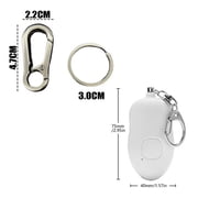 Dsseng 3Pcs Rechargeable Self Defense Keychain Alarm – 140 dB Loud Emergency Personal Siren with LED Light – SOS Safety Alert Device Key Chain for Women, Kids, Elderly
