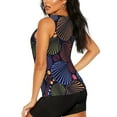 thumbnail image 3 of Bixox Women's Colorful Shells Printed Sleeveless Fitness Workout Running Quick-Dry Tank Top, 3 of 7