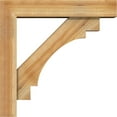 thumbnail image 3 of Ekena Millwork 6"W x 28"D x 28"H Merced Block Rough Sawn Bracket w/ Offset Brace, Western Red Cedar, 3 of 25
