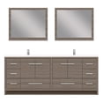 thumbnail image 3 of Alya Bath Sortino 84" Wood Bathroom Vanity with Acrylic Sink in Gray, 3 of 7