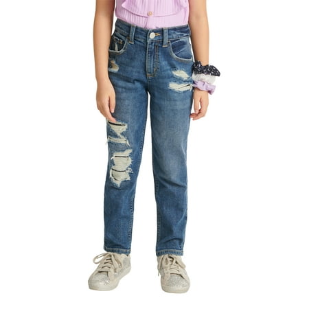 Justice Girls Mini Mom Jean, Sizes 6-18, Slim & Plus
