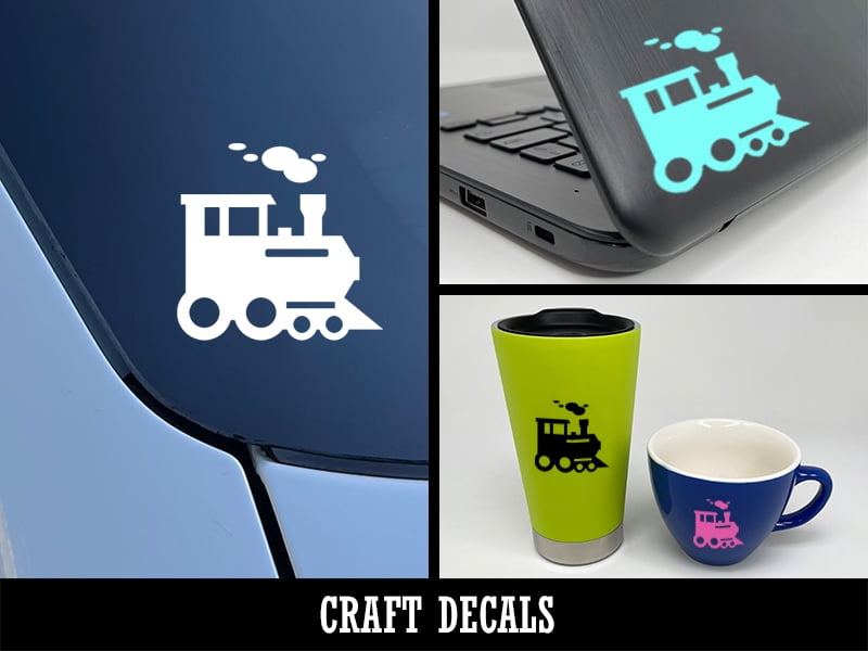 Train Side Sticker Locomotive Railway Train Engine Craft Vinyl Indoor Outdoor Decal ...