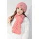 thumbnail image 1 of Conjunto de dos piezas de gorro de lana de color liso con bufanda cálida para mujer de invierno y protección para el cuello, gorro de punto, 1 of 6