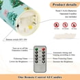 thumbnail image 5 of Watercolor Christmas Trees Colorful Bows Flickering Flameless Candles with Remote Timer Battery Operated LED Tealight Set of 2 S, 5 of 8