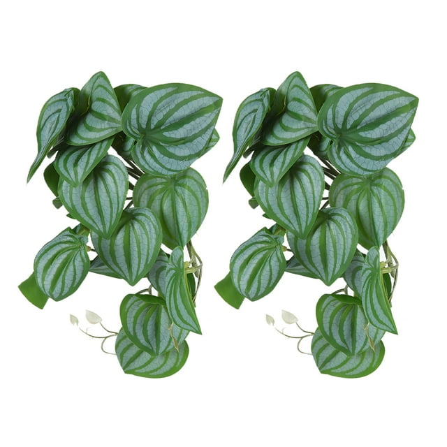 Artificial Reptile Plant, Easy Care 2PCS Non Fading Soft Texture Lifelike Plastic Plant For Fish For Reptile Pet Nests