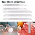 thumbnail image 3 of Sufanic 5Pcs Stainless Steel Reciprocating Saw Blades for Frozen Meat Bone Food Cutting, 3 of 8