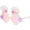 Pink, variant on 3 Pack Kids Sunglasses Stylish Cute Heart Shaped Round Cat Eye Sunglasses for Toddler Girls Age 3-10 Outdoor Beach Eyewear