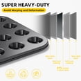 thumbnail image 3 of GPED 2 Pack Muffin Pan for Baking, 24-Cup Nonstick Mini Cupcake Pan, 14" x 10.5" x 1.5" with 1.8" Cups, for Muffins, Cupcakes, Brownies, Cheesecake, Carbon Steel, Easy Clean, Oven Safe, 3 of 7