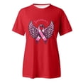 thumbnail image 3 of T-Shirt à Manches Courtes Col Rond Imprimé Graphique pour Tenues d'Été Décontractées pour Festivals et Fêtes, 3 of 3