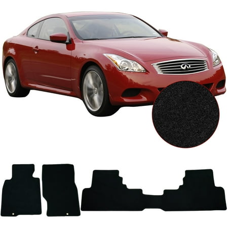 Compatible With 08 13 Infiniti G37 Coupe Floor Mats Front Rear