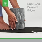 Gaiam Printed Fashion Yoga Block, Made from Sturdy Foam, Marble Granite