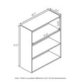 thumbnail image 4 of Furinno 22.7"W x 9.7"D x 31.5"H 3-Shelf Open Freestanding Shelves, Columbia Walnut, 4 of 5