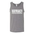 thumbnail image 2 of Wild Bobby Waymaker Inspirational/Christian Men Graphic Tank Top, Heather Grey, Small, 2 of 5