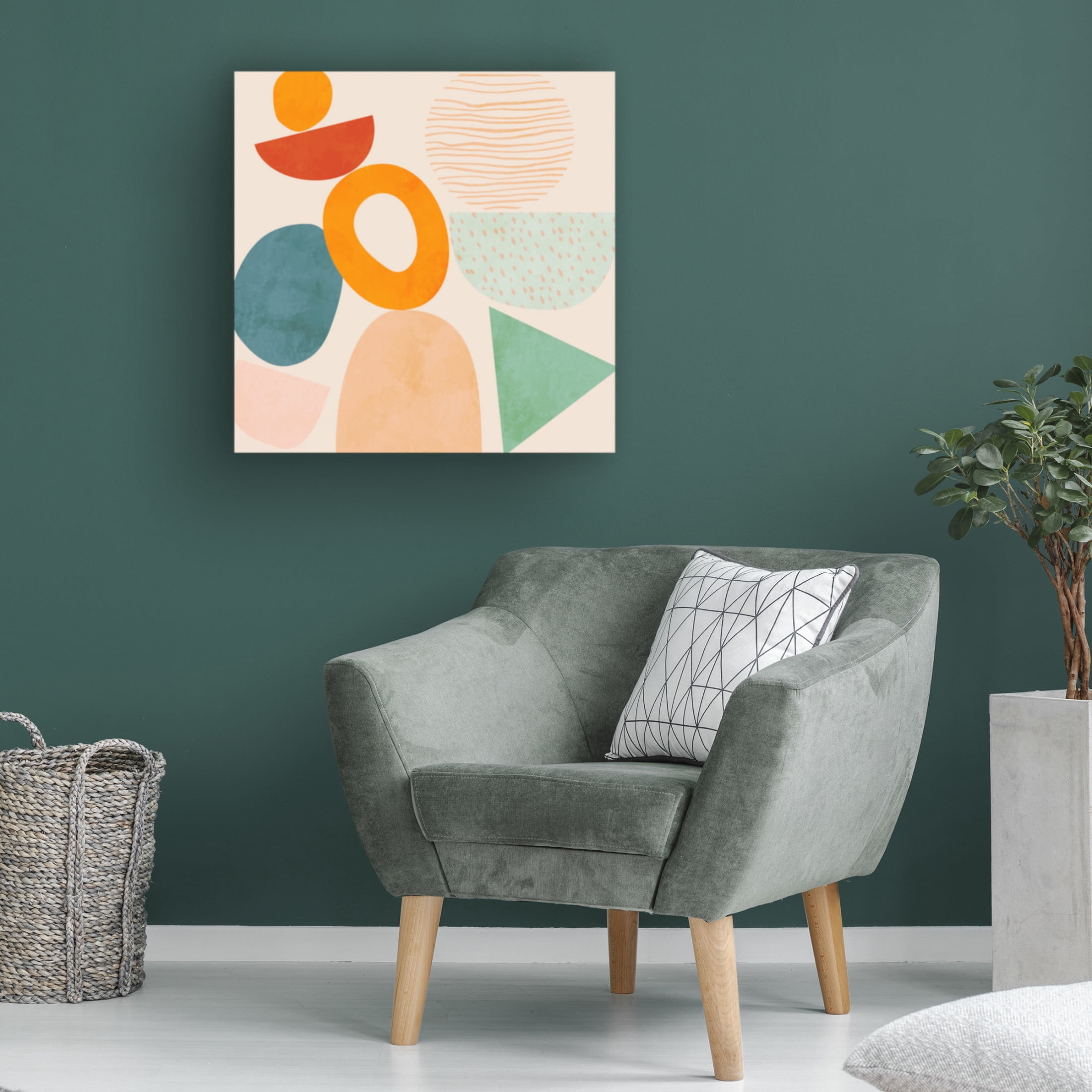 Trademark Fine Art Ana Rut Bre Shapes Play New2 Canvas Wall Art