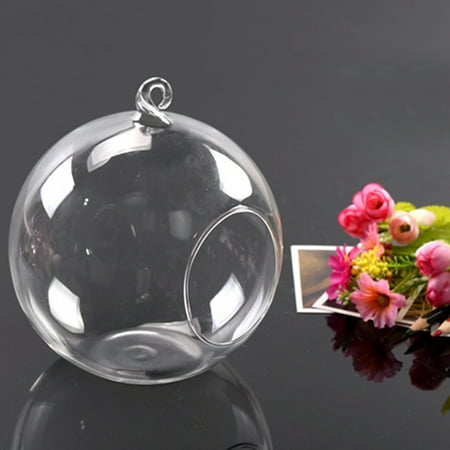 Glass Round Candle - Glass Round Hanging Candle Tea Light Holder Candlestick Party Home Decor Romantic,100mm