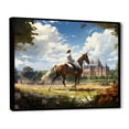 thumbnail image 2 of Designart "Country Clubs Equestrian gracefulness IV" Animals Floater Framed Wall Decor, 2 of 7