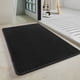 thumbnail image 2 of Alfombras de baño negras con respaldo de goma de chenilla: antideslizantes, absorbentes, de secado rápido, lavables. Alfombrillas de baño delgadas que caben debajo de la puerta., 2 of 5