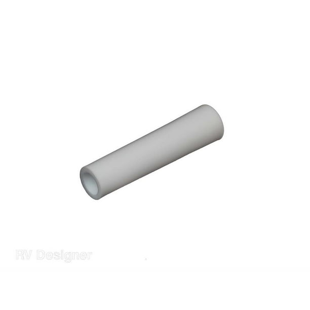 RV Designer Pare-chocs d'Arrêt de Porte E229 Blanc; Plastique; 2-7/8 Pouce de Longueur; Simple