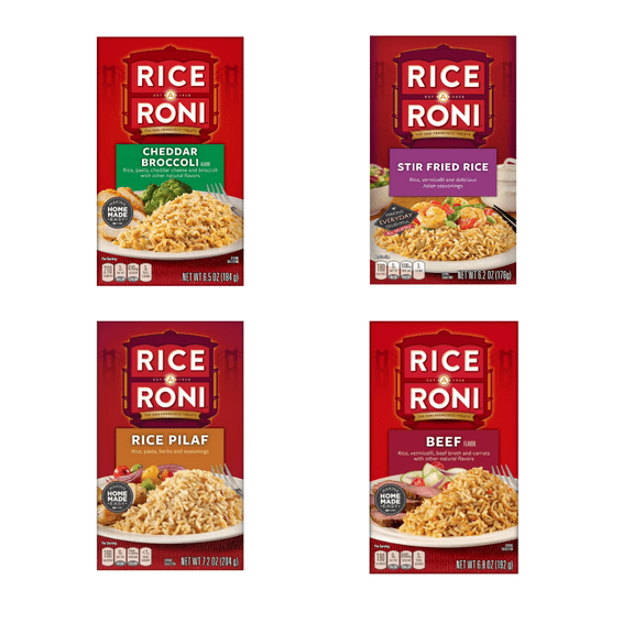 Rice-A-Roni Variety Pack – 8 Flavors All-in-One Set – Tasty, Fast & Easy