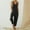 Black, variant on Babysbule Long Pants for Women Womens Fashion Ethnic Style Solid Buttons Pocket Suspender Long Jumpsuit