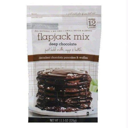 Urban Accents Flapjack Pancakes & Waffles Mix, Deep Chocolate, 11.5 Oz