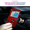 thumbnail image 5 of SaniMore Tri-layer Case for Samsung Galaxy Z Flip 5 6.7" 2023, 360° Rotating Holder/Kickstand Rugged PC Back + TPU Bumper Magnetic Car Mount Anti-fingerprint Heavy Duty Protective Case, Red, 5 of 8