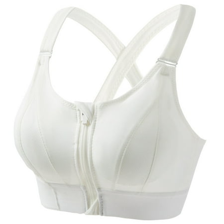 

Bralettes for Women High Strength Running Anti Droop Beauty Back Gathering Yoga Vest No Steel Ring Activewear White XXXL