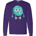 thumbnail image 3 of Inktastic Furry Monster, Blue Monster, Cute Monster, Silly Long Sleeve T-Shirt, 3 of 5